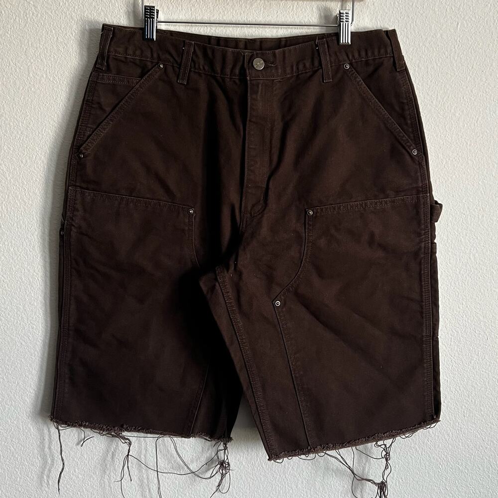 Carhartt brown double knee work wear carpenter shorts